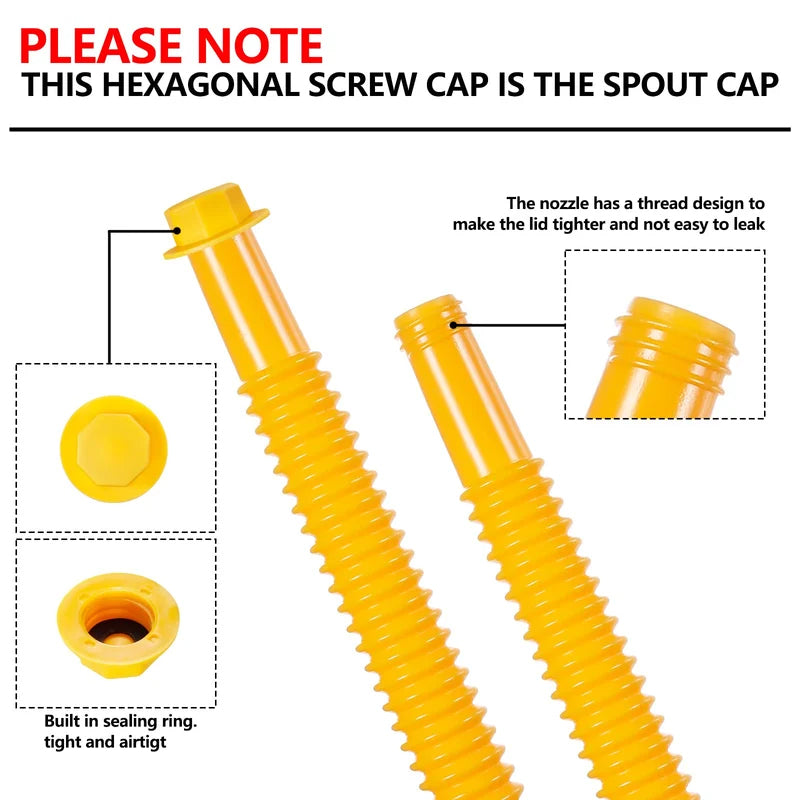 BowLift | Upgraded replacement fuel can spout with flexible head