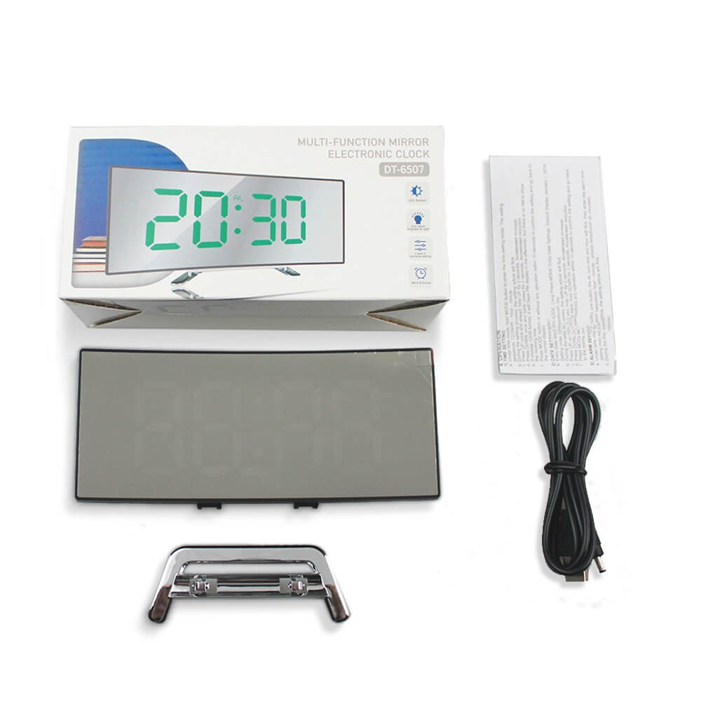BowLift | Curved LED Digital Alarm Clock - Rass