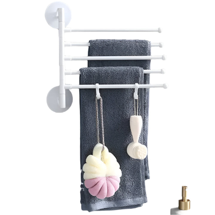 Collapsible, rotating wall mount and towel holder Bowlift