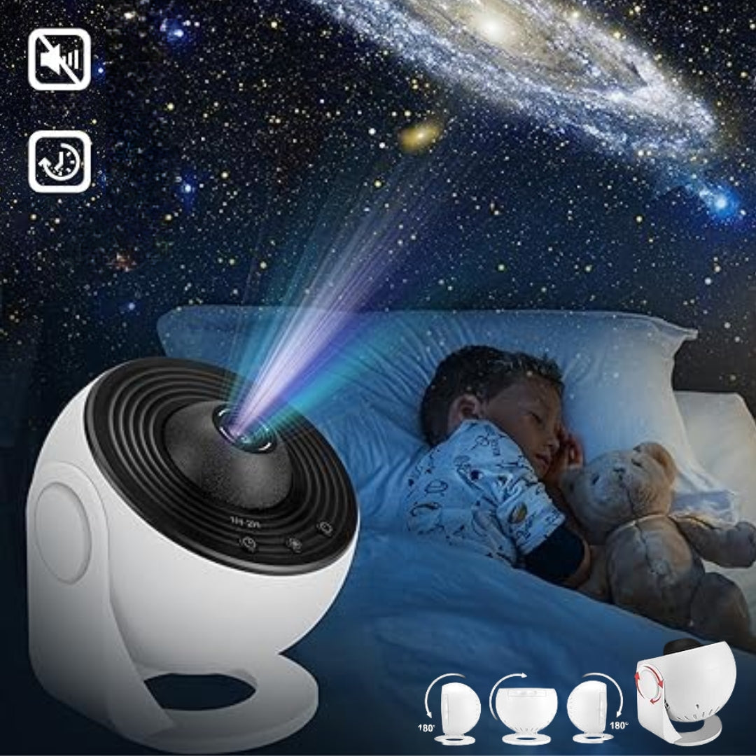 BowLift | Galaxy Projector with 360° Rotation - Stunning Room-Wide Night Sky View
