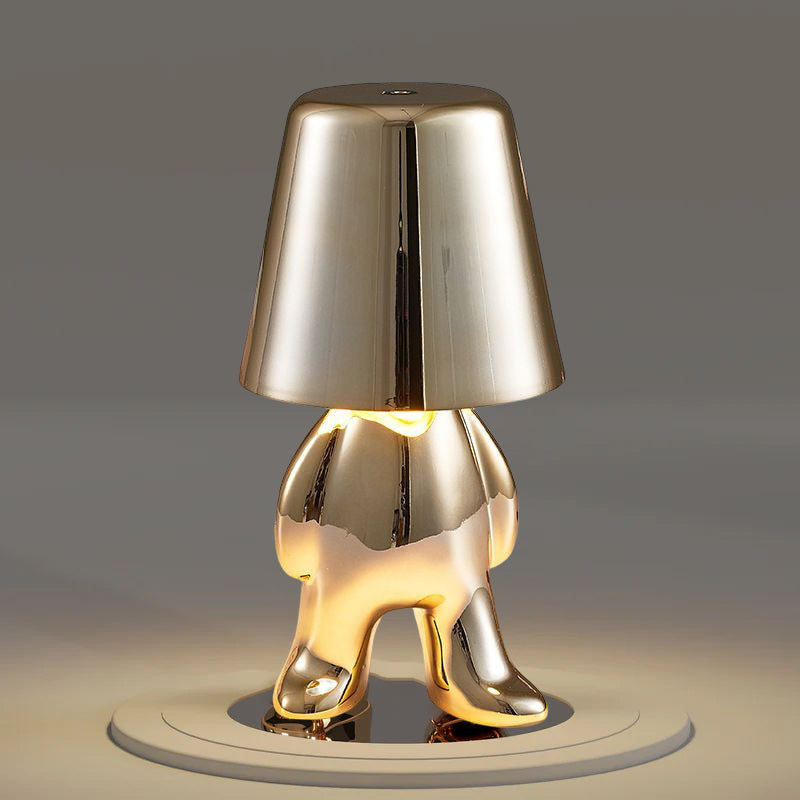 BowLift | Thinker Little Golden Man Table Lamp