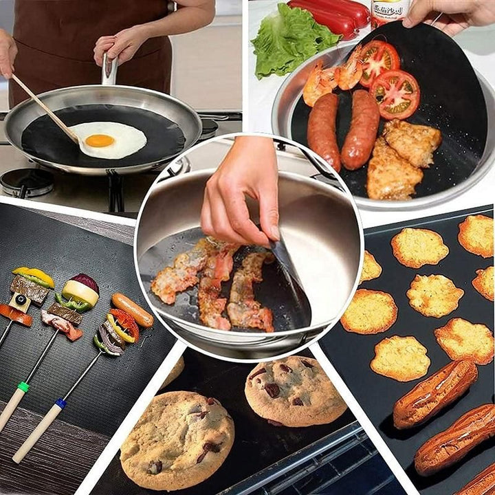 BowLift | Non-adhesive Grill mats with Cutting box