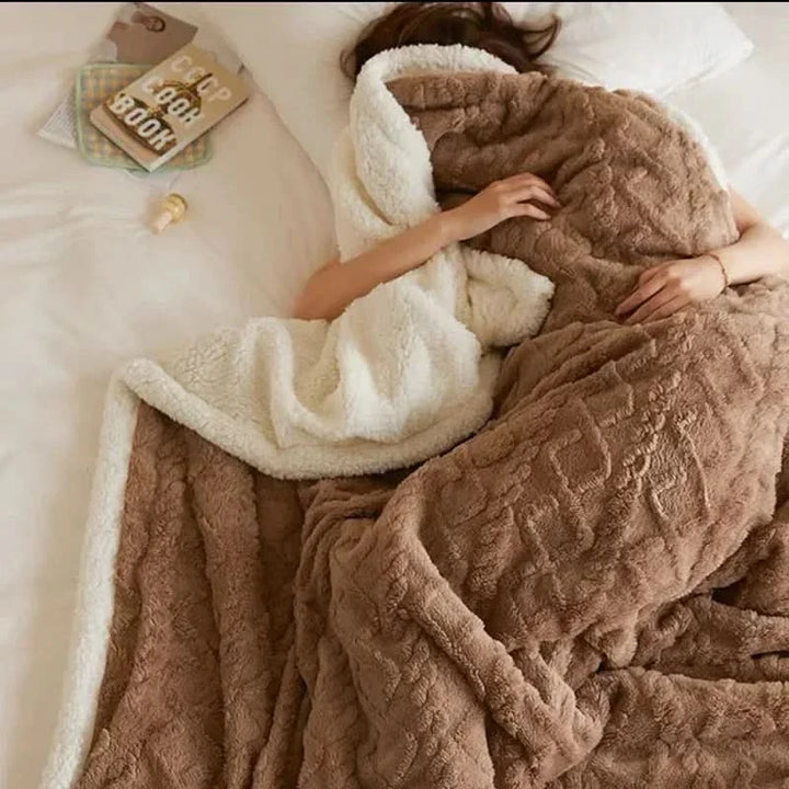 BowLift | Thick Lambswool Fleece Winter Blanket Soft Warm Throw