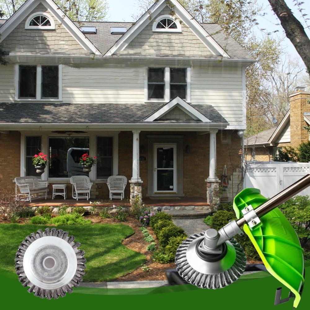 Weed brush for garden cleaner Bowlift