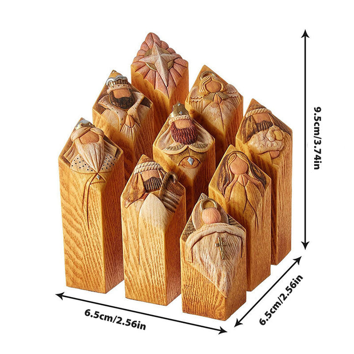 Heaven Nativity Tree Pillar Statues | Bowlift