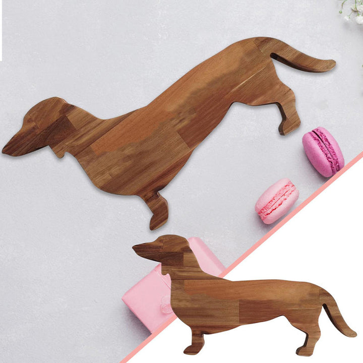 BowLift | Wooden Dachshund Dog Serving Tray