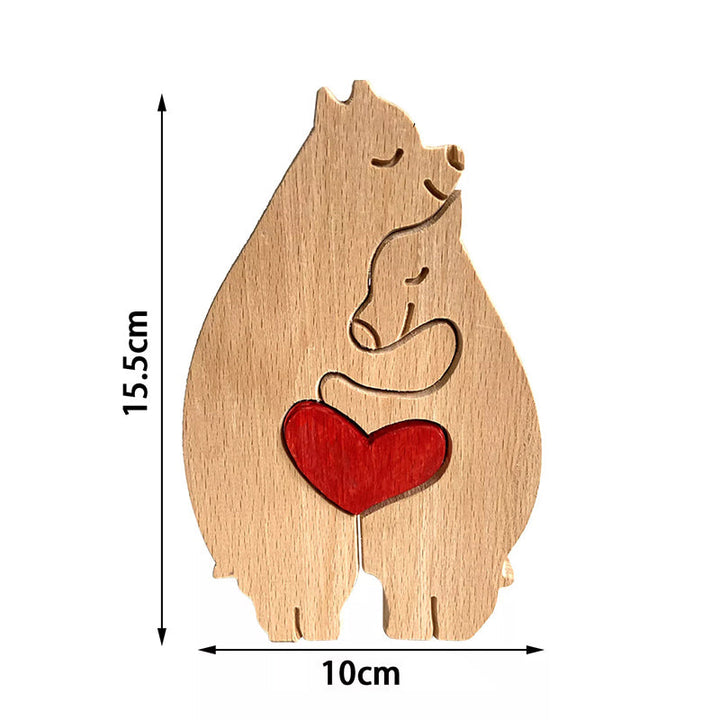 Decoration made of plush animals from hand-carved wood | Bowlift