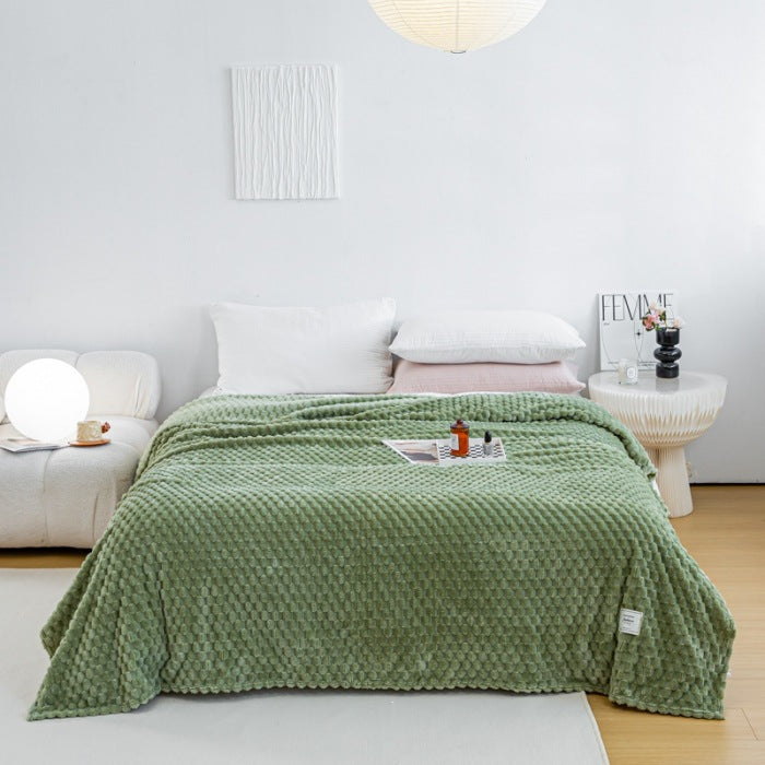 Jacquard-flannel-blanket, soft and warming