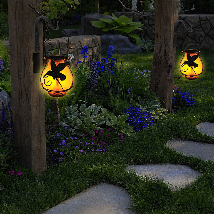 BowLift | Solar Retro Lantern LED Decorative Outdoor Waterproof Garden Hanging Light