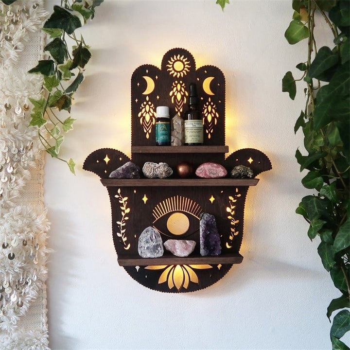 Luna Moth Lamp Crystal Shelves | Bowlift