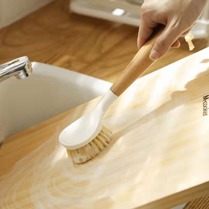 Wooden Handle Pan Brush | Bowlift