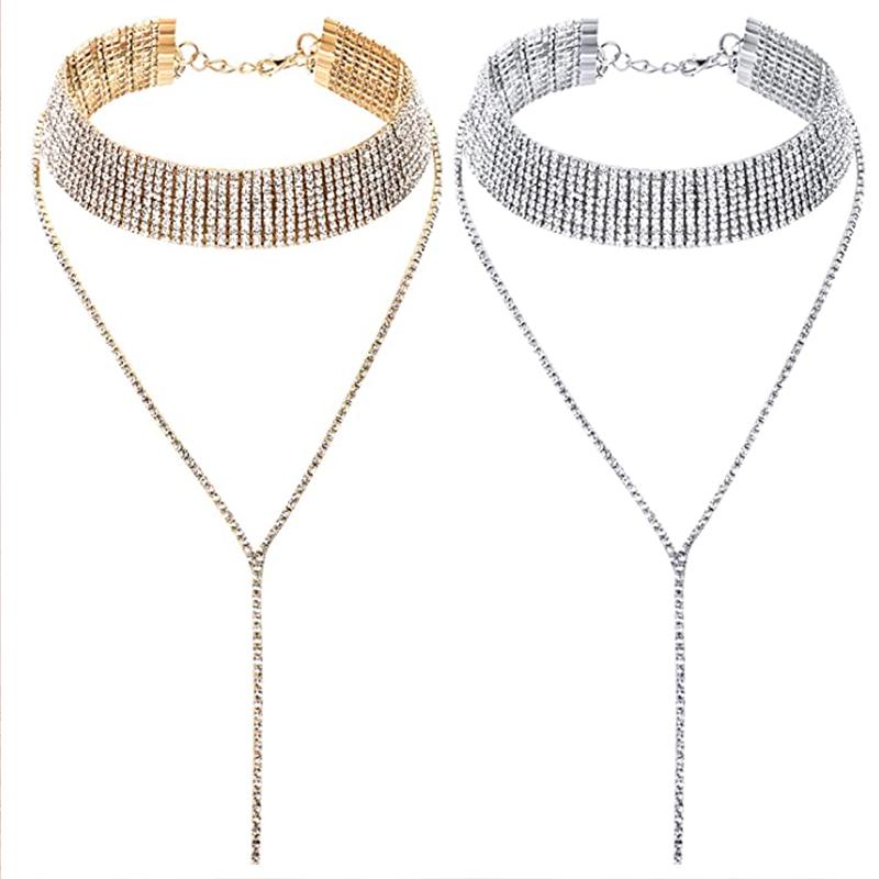 BowLift | Rhinestone Tassel Choker