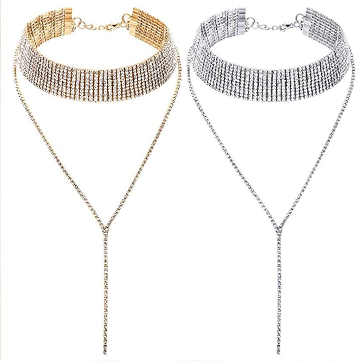 BowLift | Rhinestone Tassel Choker