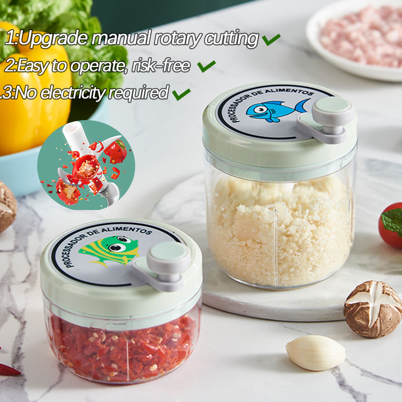 BowLift | Portable Manual Fast Garlic Vegetable Chopper