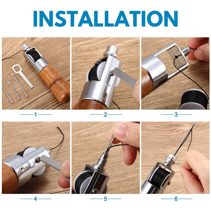 Pre-order >> Needle and leather sewing kit for sewing leather | Bowlift