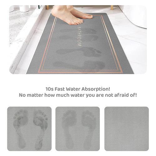 Minimalist Super Absorbent Quick Drying Bath Mat | Bowlift