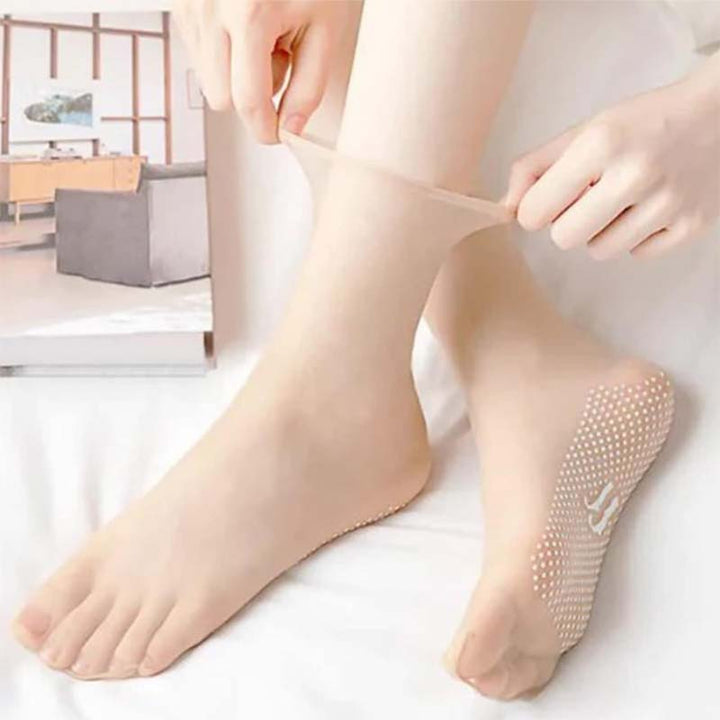 BowLift | Spring Summer Invisible Non-Slip Crystal Silk Socks