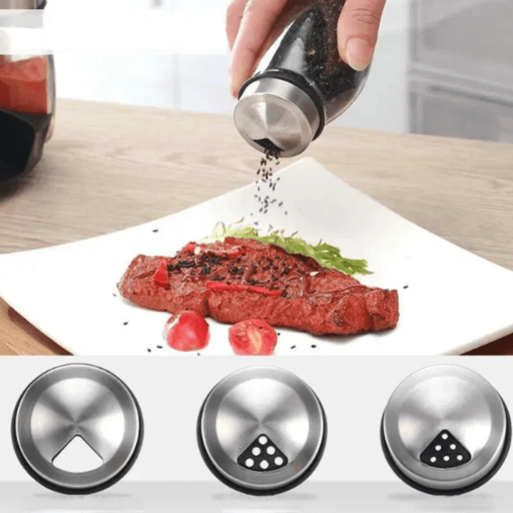 BowLift | Rotating Glass Spice Storage Set