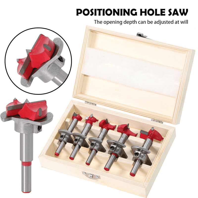 BowLift | Positioning Woodworking Drill Bit Set