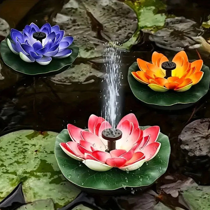 BowLift | Lotus Shaped Solar Fountain Pond Decorative