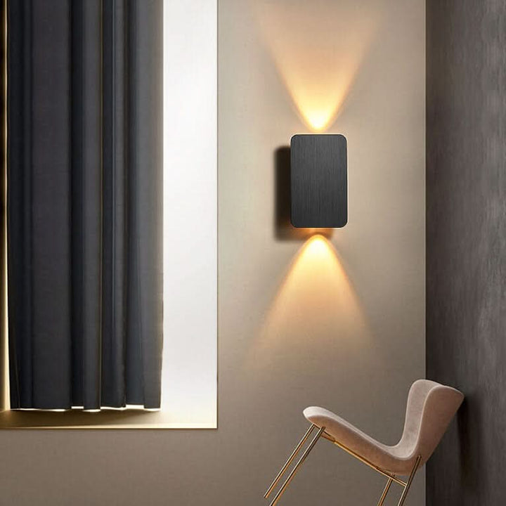 BowLift | Nordic Minimalist Aluminum Rectangular LED Wall Sconce