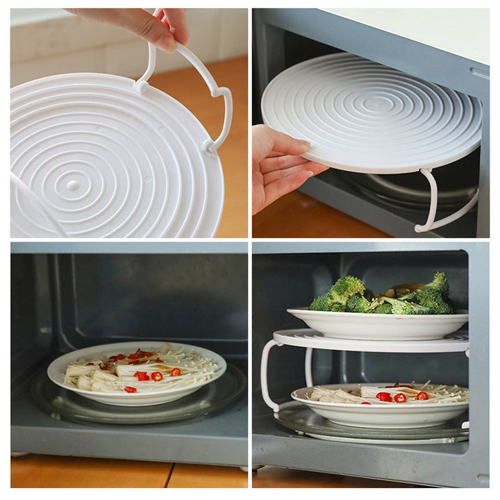 Multifunctional Microwave Heating Tiered Tray Rack | Bowlift