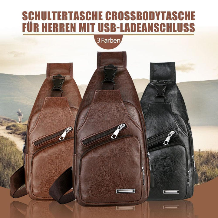 BowLift | Shoulder bag Crossbody bag for men with USB charging port