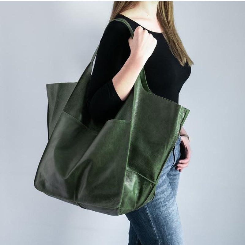 BowLift | Oversized Leather Tote