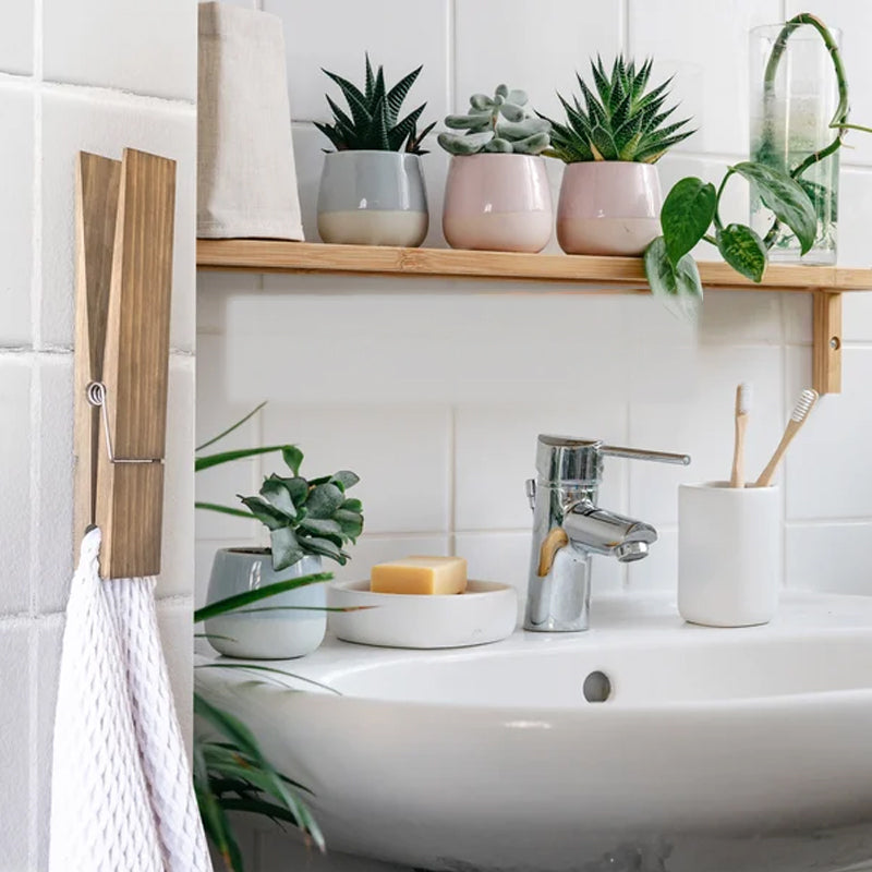 BowLift | Clothespin Bathroom Towel Holder