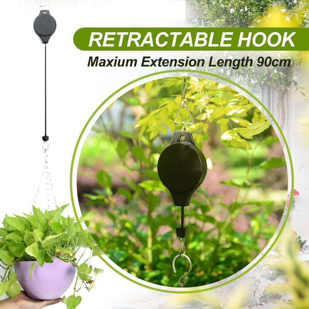 Retractable Hook For Garden Baskets Pots, Birds Feeder | Bowlift