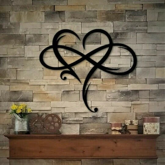 BowLift | Iron Wall Decoration with Infinity Heart