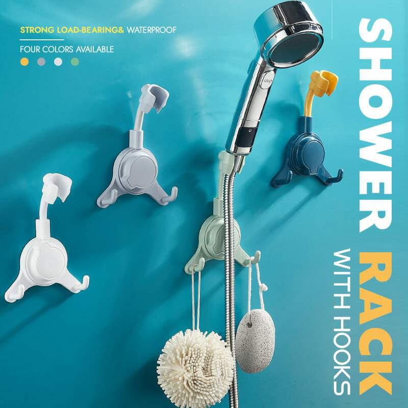 BowLift | Shower shelf with hooks