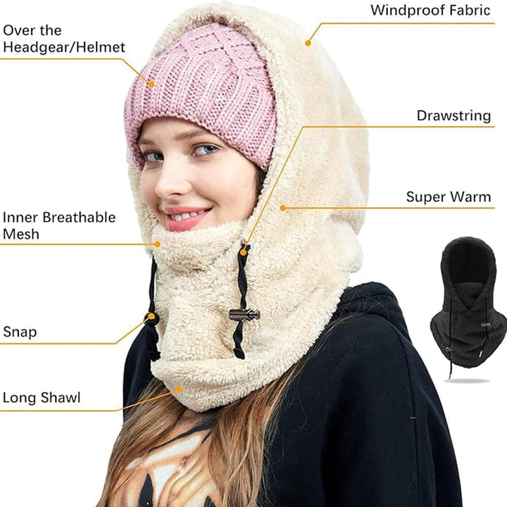 BowLift | Ski mask with Sherpa hood