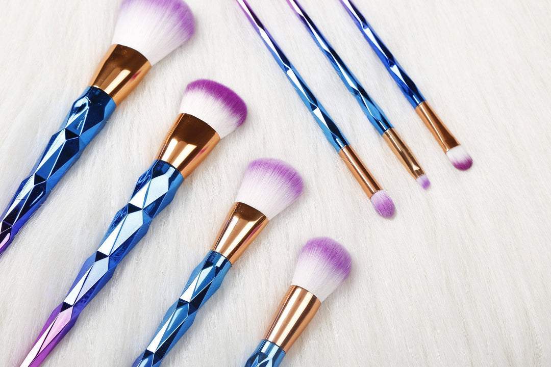 Rainbow Unicorn Brushes - 7 Piece Set | Bowlift