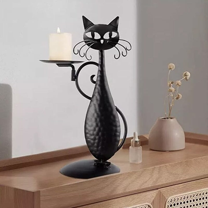 BowLift | Black Cat Candle Holder