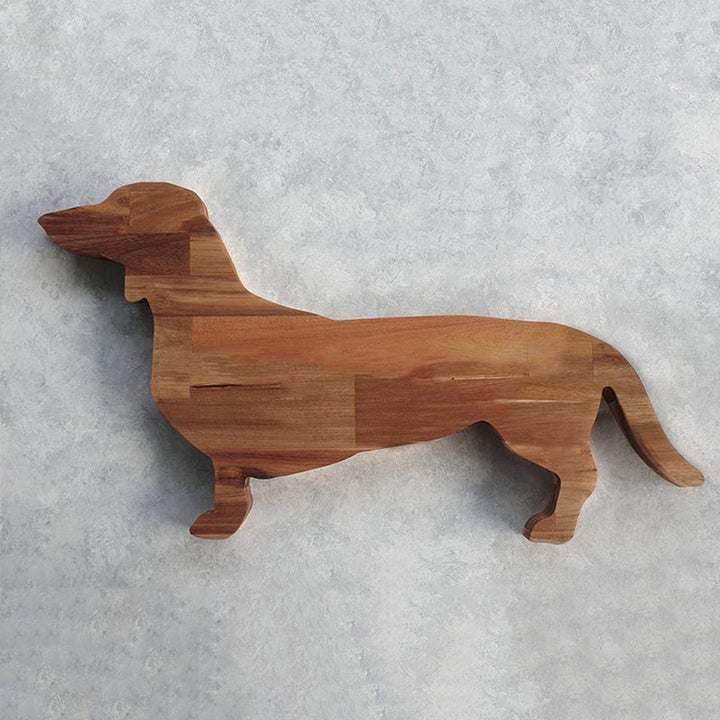 BowLift | Wooden Dachshund Dog Serving Tray