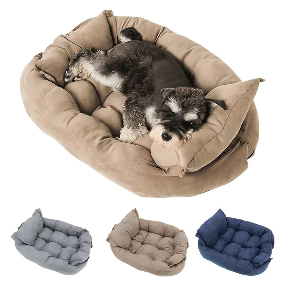 PlushPaws •  3-in-1 Dog Bed