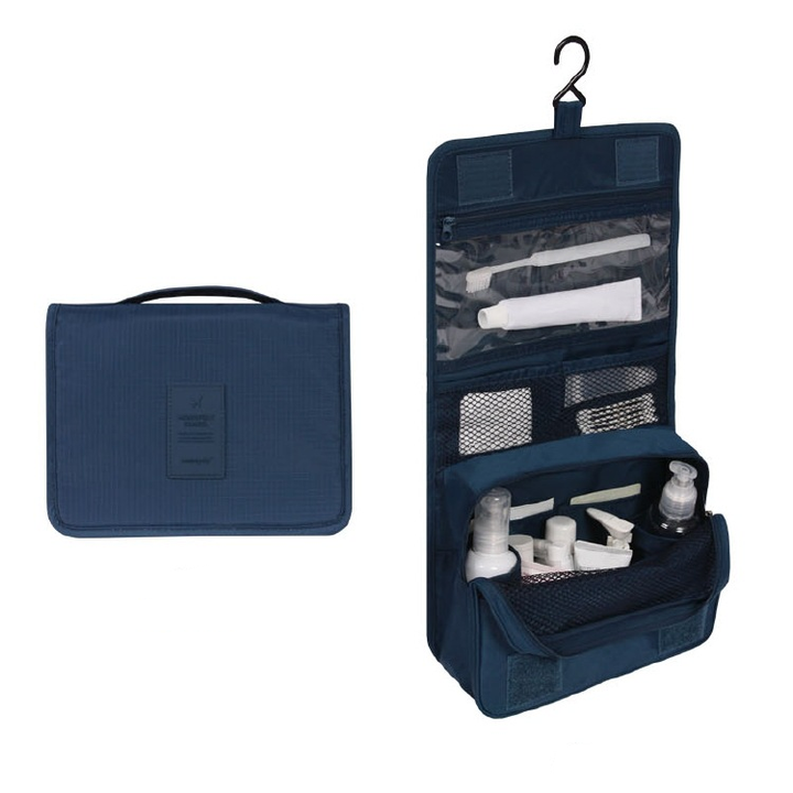 Water-Resistant Hanging Toiletry Bag with Organized Storage for Travel
