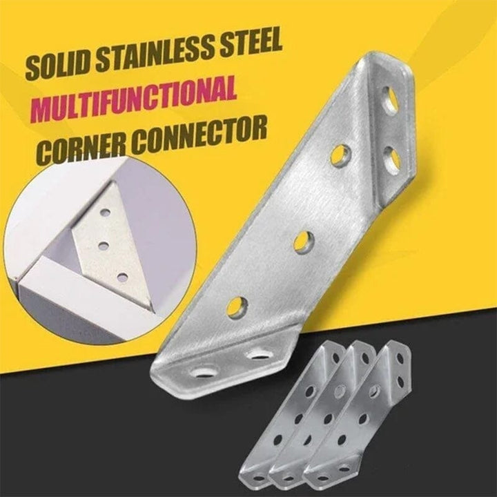 BowLift | Universal Stainless Steel Furniture Corner Connectors (10 pieces)