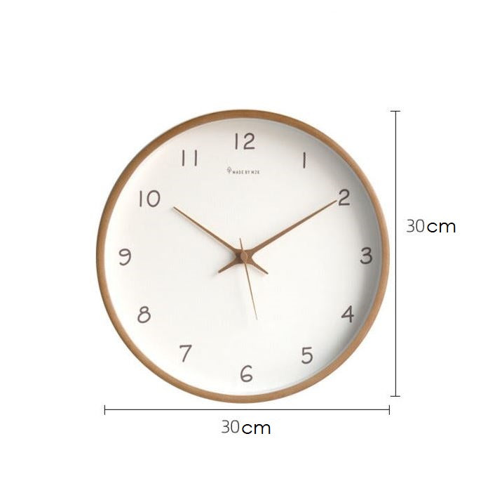 BowLift | Simple analog solid wood wall clock for home – timeless and elegant!