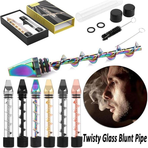 BowLift | Glass Twisty Smoking Pipe Set