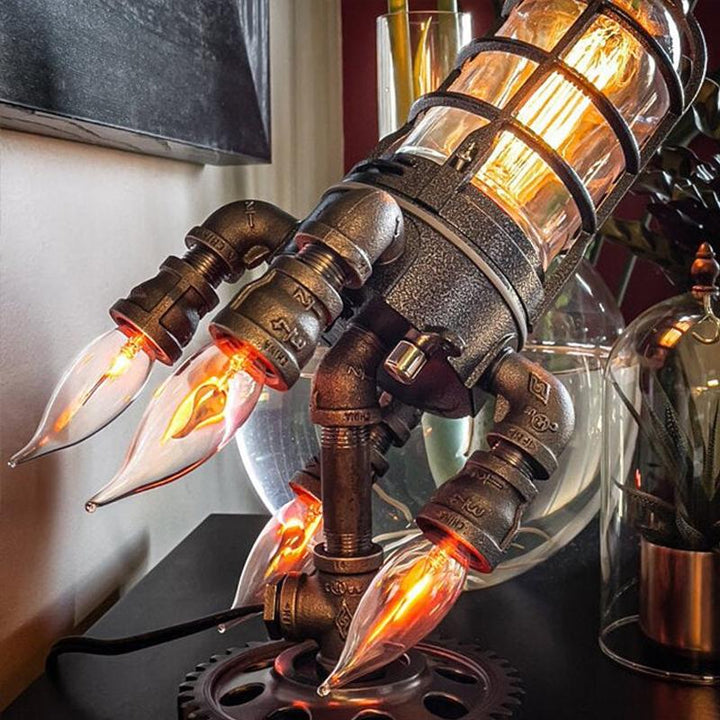 BowLift | Steampunk Rocket Lamp