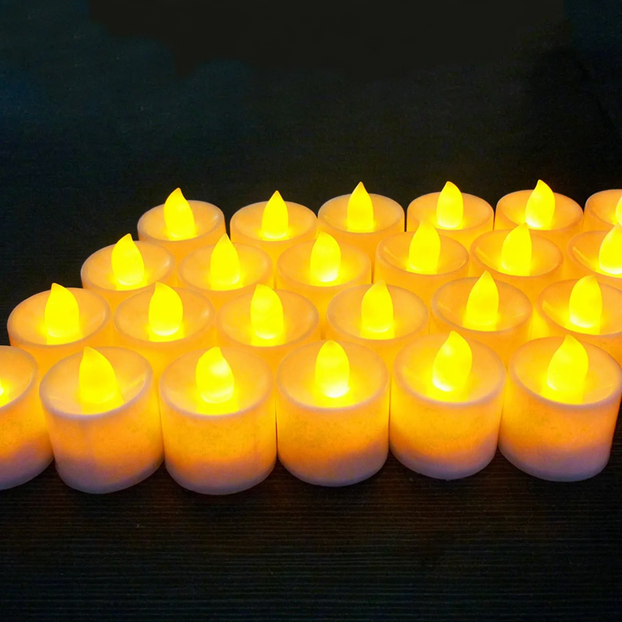 LED decorative candle made of PP, various light effects