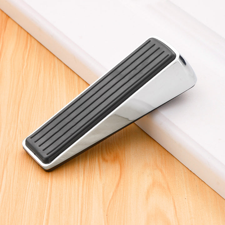 Mobile door stopper made of zinc alloy, A-shape