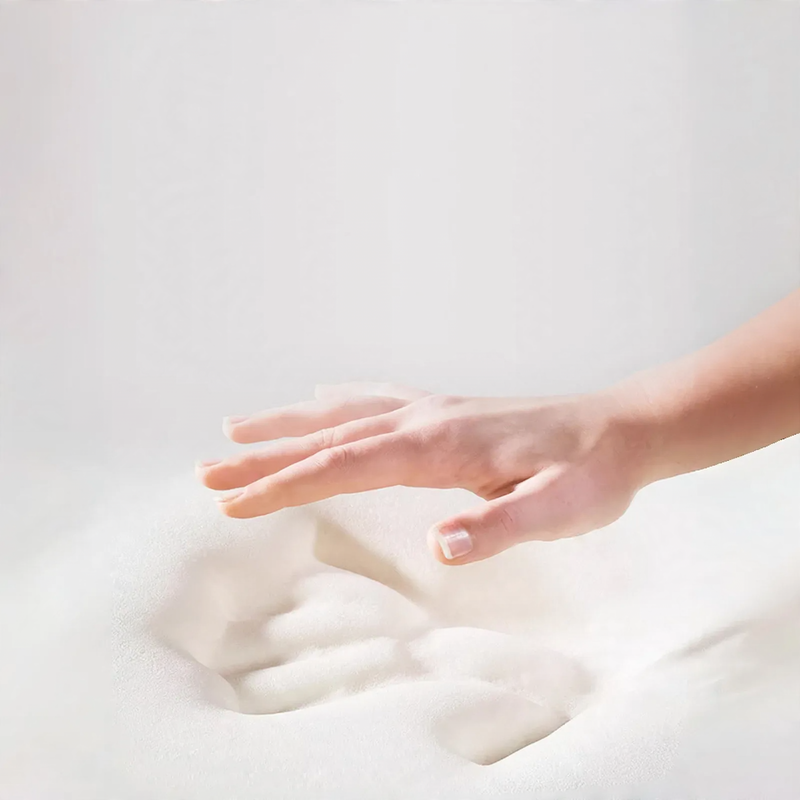 Memory foam mattress topper, 70 mm, removable cover