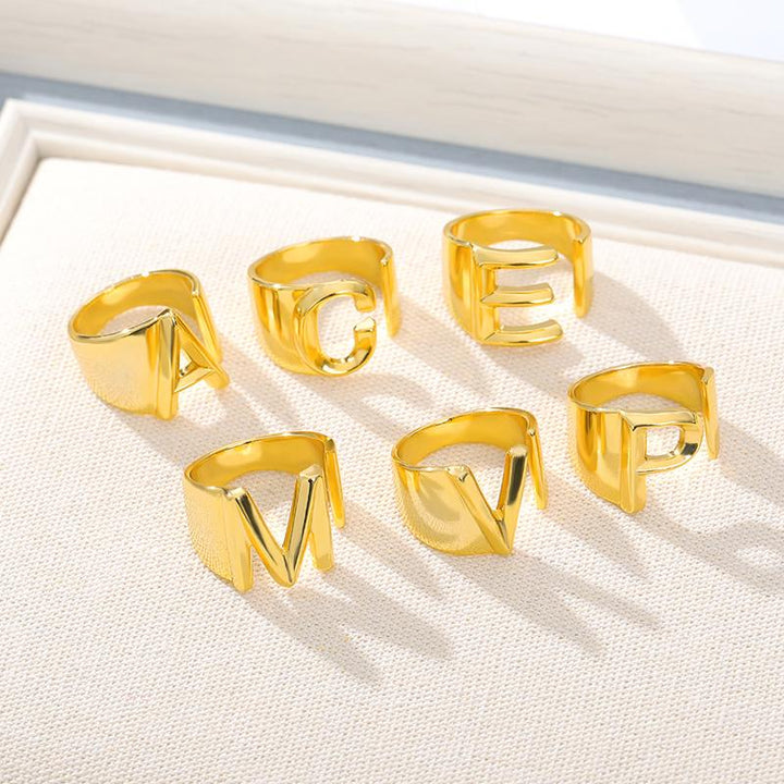 BowLift | Initial A-Z Letter Ring