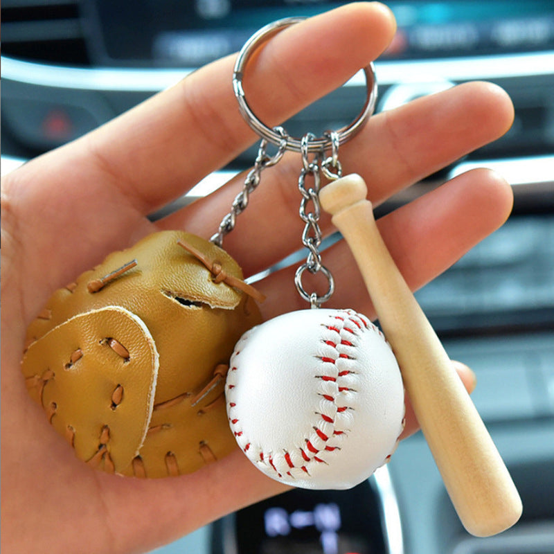 BowLift | Mini Baseball Glove Set Charm Keychain