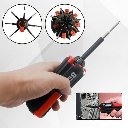BowLift | 8-in-1 Screwdriver with LED Flashlight