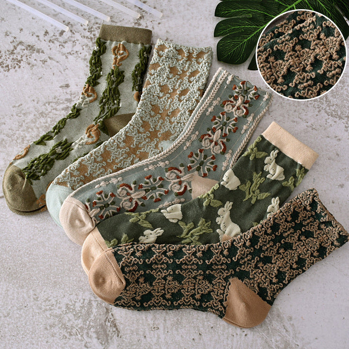 BowLift | Women's Floral Cotton Socks