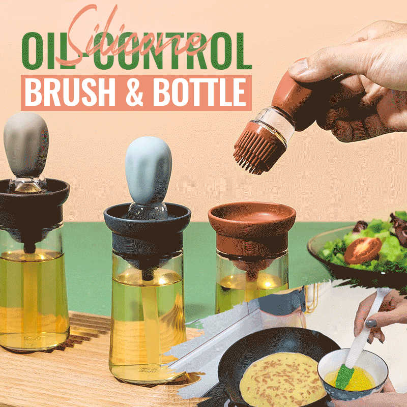 Kitchen Oil Bottle with Brush | Bowlift